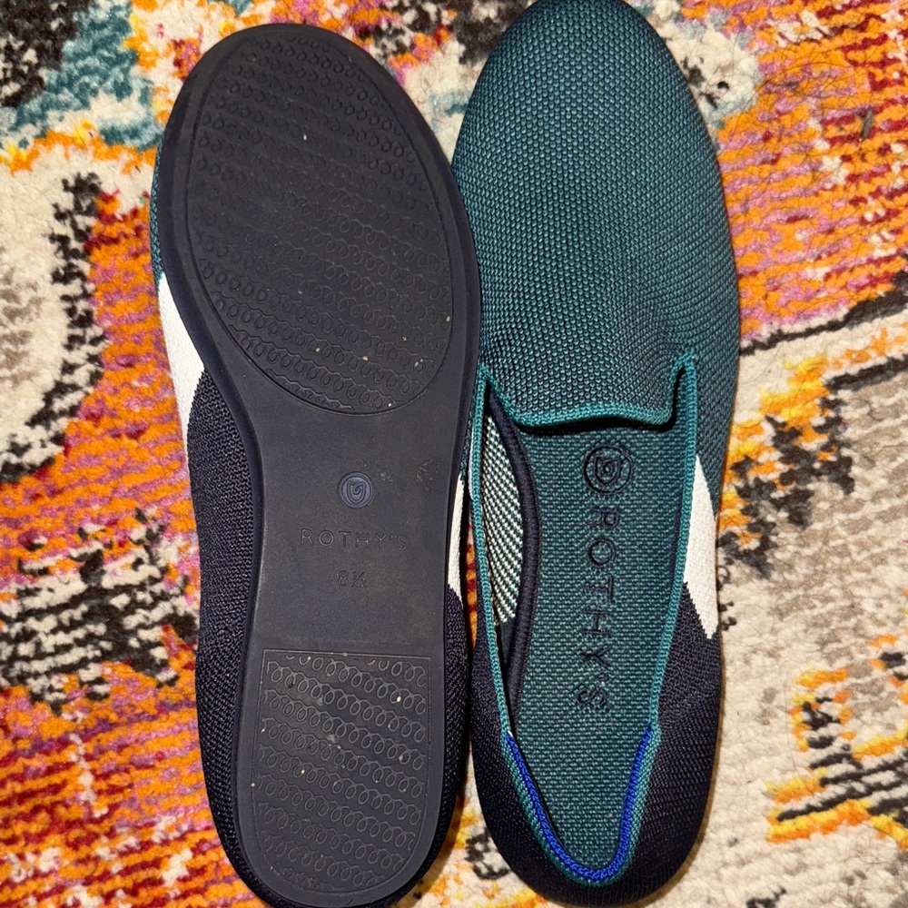 Rothy’s in spruce rare retired style size 8.5 - Picture 6 of 7